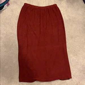 🦄3/$30 Red knit style skirt